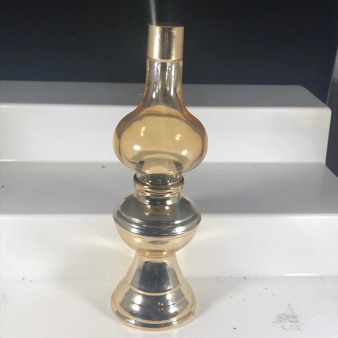 Avon Library Lamp Oil Lamp Decanter in Original Box Etsy