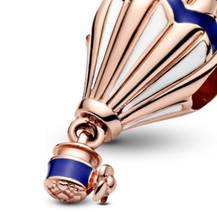 Hot Air Balloon charm in pink gold and lacquer The Travel Charms collection  was inspired by Louis Vuitton's herita…