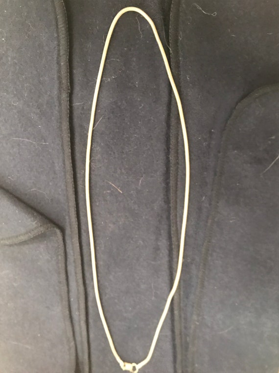 Sterling Silver 18” Snake Chain - image 2