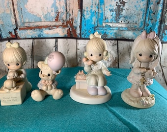 Figurines Vintage Precious Moments en porcelaine vintage enesco de collection en 1980 en excellent état!
