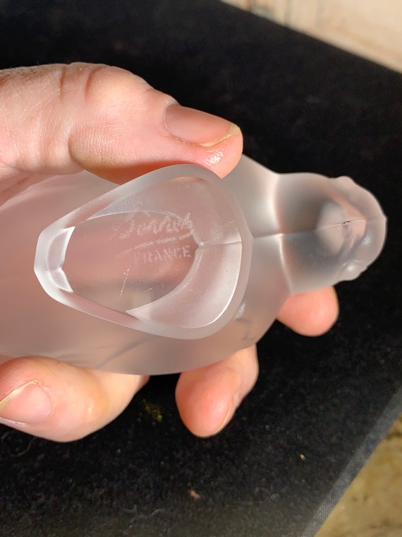 Cristal De Sevres Frosted Leaded Crystal Bird Made in France Like