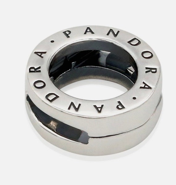 Pandora Logo Rose Gold Clip Charm NEW Retired Aut… - image 5