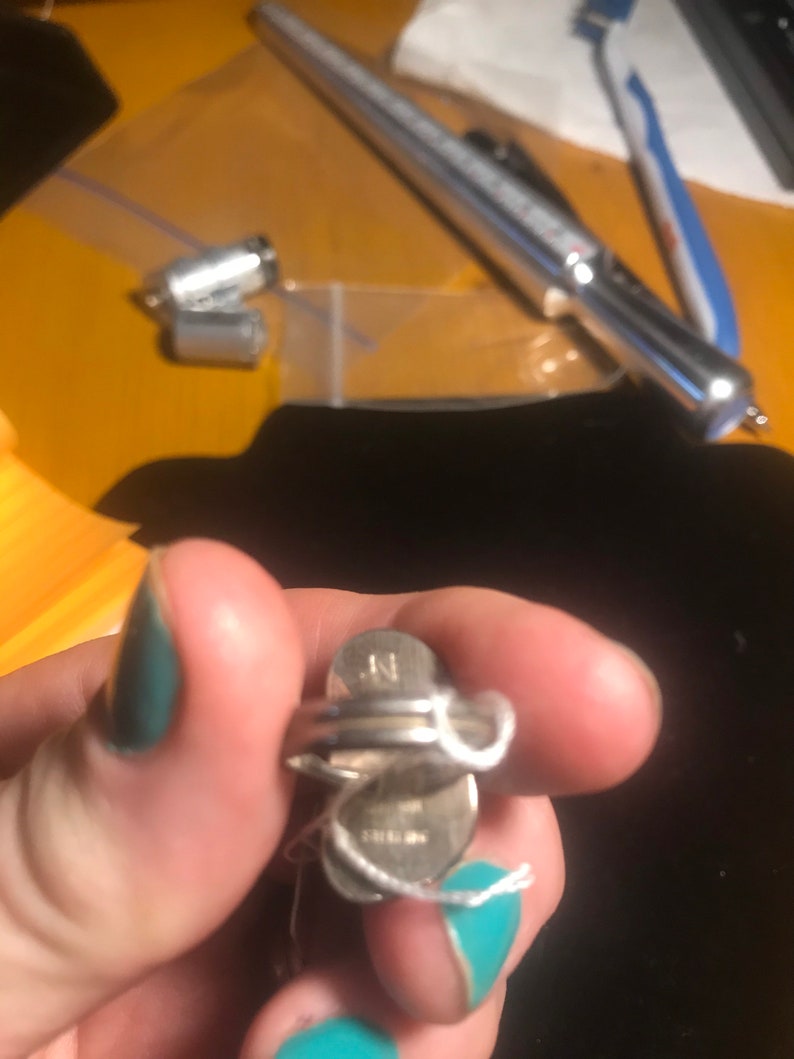Navajo Vintage Sterling silver and turquoise ring