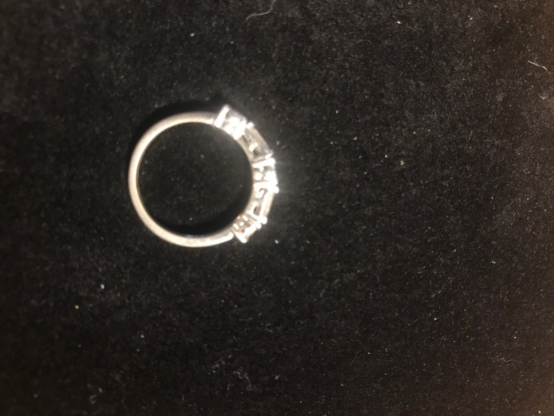 Cubic Zirconia in Sterling Silver Anniversary Ring
