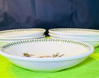 Portmeirion Botanic Garden Floral Pasta Bowls, Vintage Pasta Bowls 8.5&quot;.  Pieces of Artwork. Vintage Never Used - NEW Your Choice!