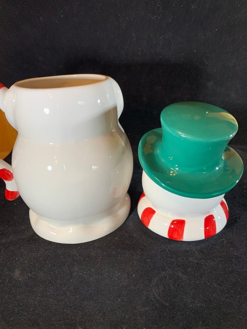 Vintage Christmas Snowman Mug with Lid: Holiday Decor image 10