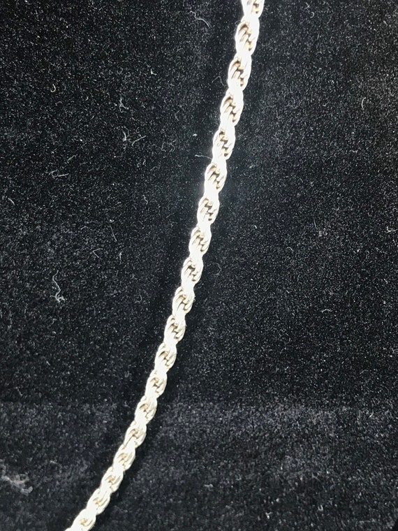 Sterling Silver Rope Chain 16”