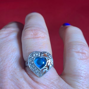 Beautiful Vintage Sterling Silver Evil Eye Ring and Matching Earrings. Keep the Evil away and Good Luck on Your Side!!
