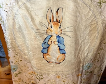 Peter Cottontail Bunny Baby Blanket Super Soft 42"x48"