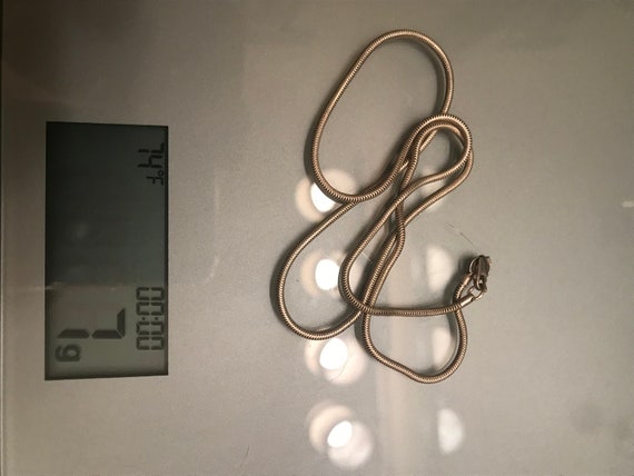 Sterling Silver 18” Snake Chain - image 3