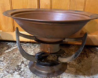 Vintage Copper Chafing Dish Keeps Food Warm Vintage Chaffing Dish. Food Warmer