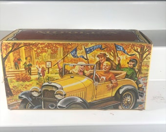 Avon Yellow Model A Car Decanter in Original Box!
