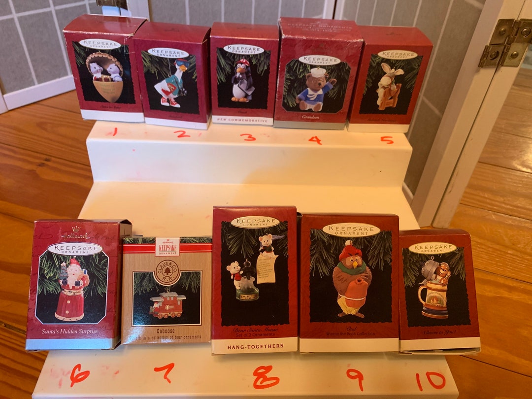 Hallmark Vintage Christmas Ornaments in Original Boxes Many Choose From ...