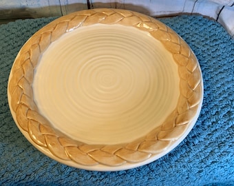 Lot de 6 assiettes creuses porcelaine italienne Crème - L 21 cm - Tokio
