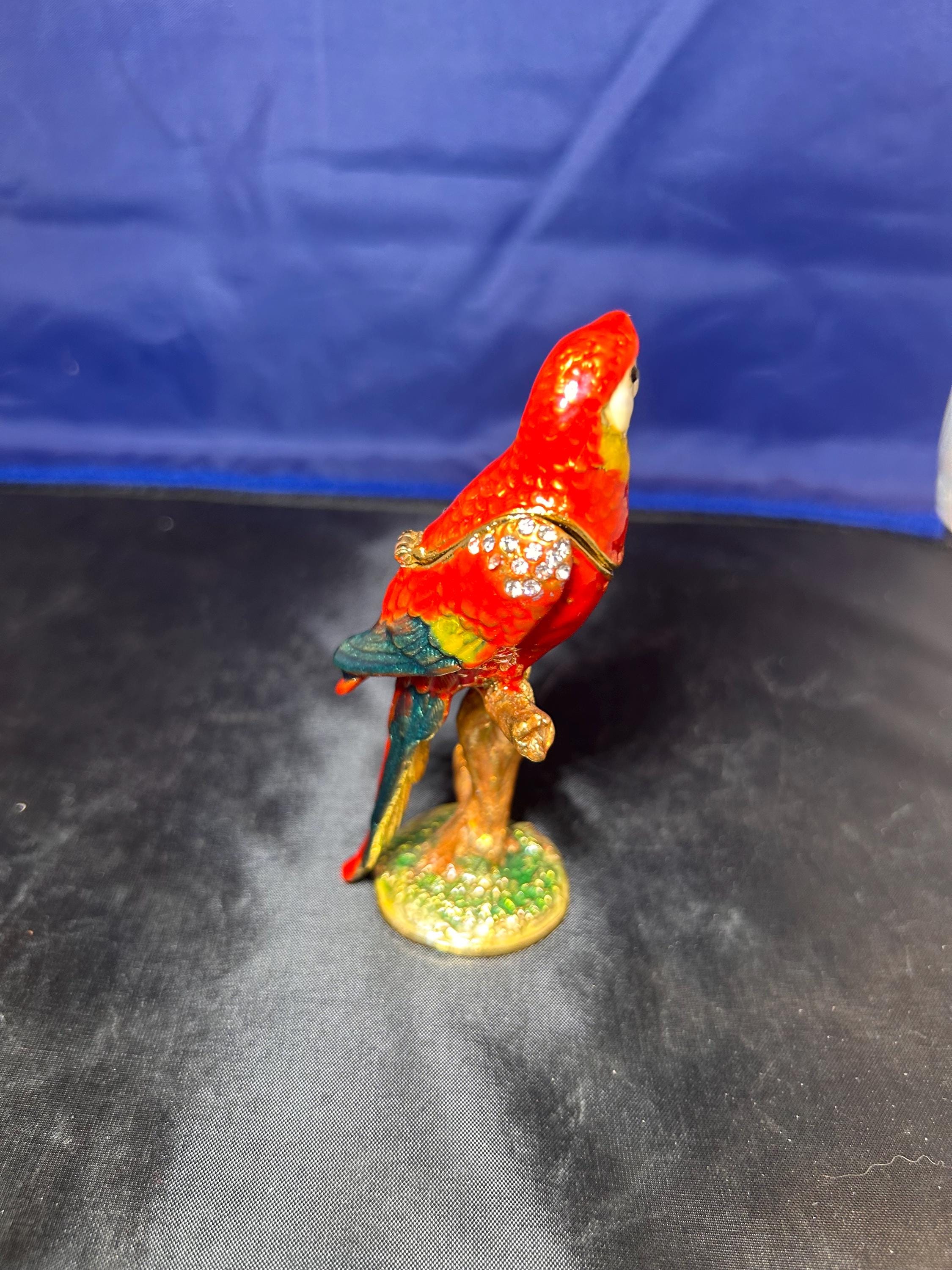 SEVENBEES Kardinaal Vogel Trinket Doos Metalen Geëmailleerde