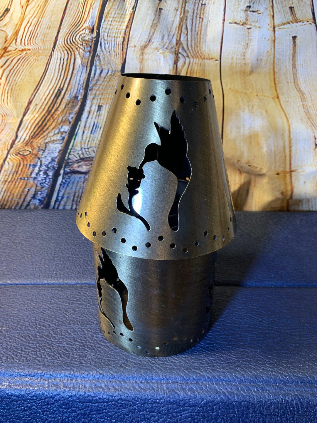 Vintage Metal Hummingbird Tea Light Holder: Cut Out Candle Decor - Etsy