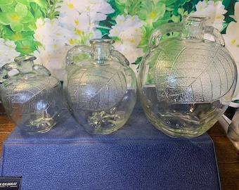 White House Apple Cider Vinegar Jars- Vintage Laird Jugs Circa 1932 Your Choice in Excellent Condition!