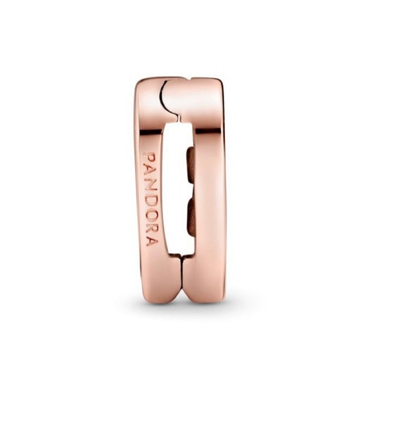 Pandora Pave Heart Rose Gold Clip Charm 