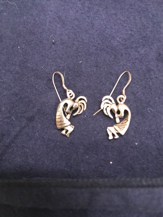 Kokopelli Sterling Silver Earrings