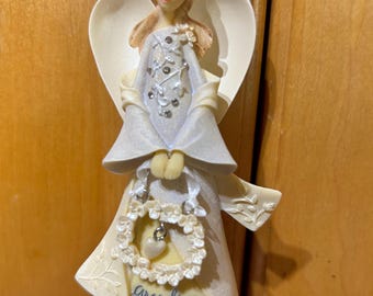 Angel Ornament NEW in Original Boxes. "Grandma you are an Angel" Resin Ornament.