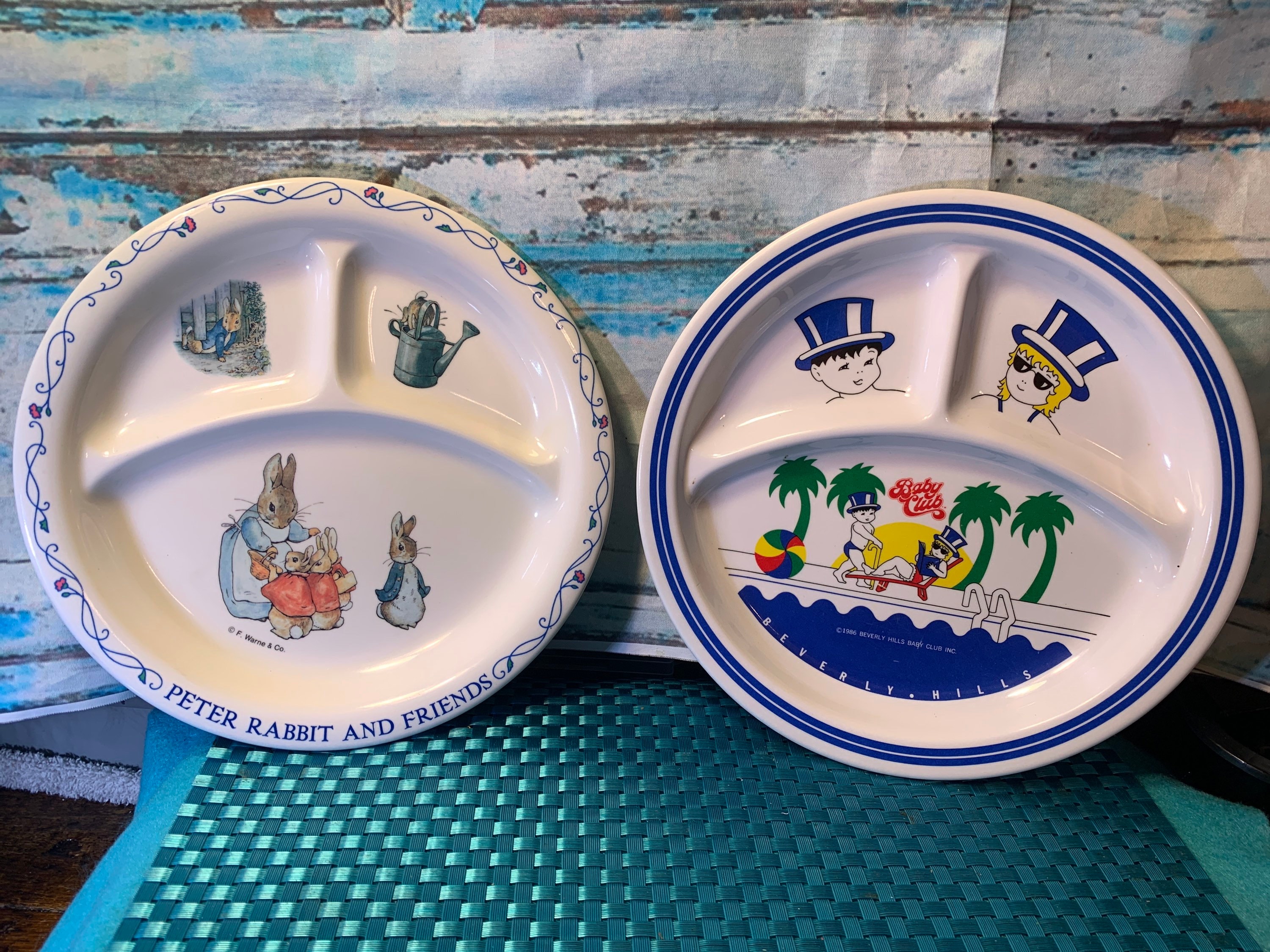 Plastic Peter Rabbit Plate Vintage - Etsy