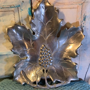 Many Fall Leaf Plates Large Heavy Vintage Platters Your Choice of Clear, Silver, Red, Yellow and Orange!