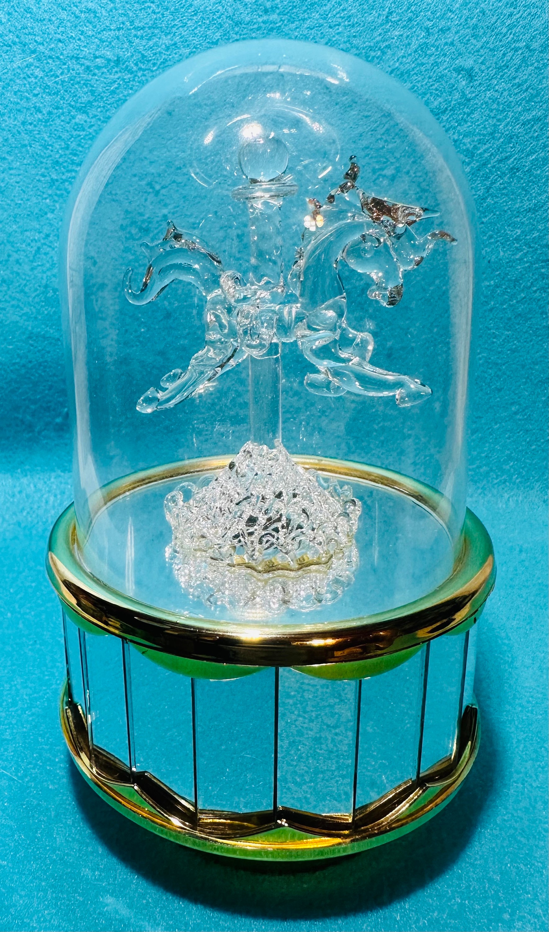 Pink Hot Air Balloon Snow Globe - Music, LED Lights, Swirling Glitter - Gift For Girls, Kids
