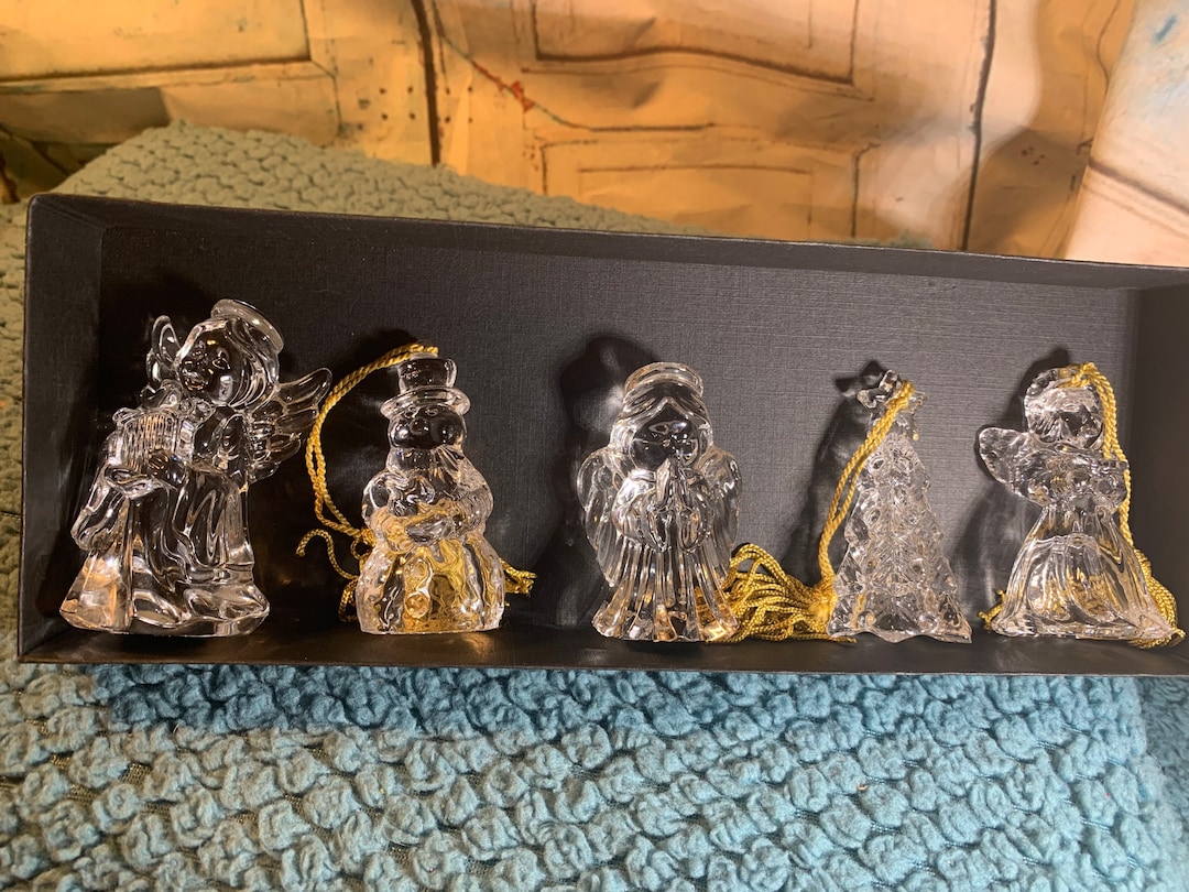 Christmas Collectible Waterford Crystal Leaded Glass Figurines Etsy