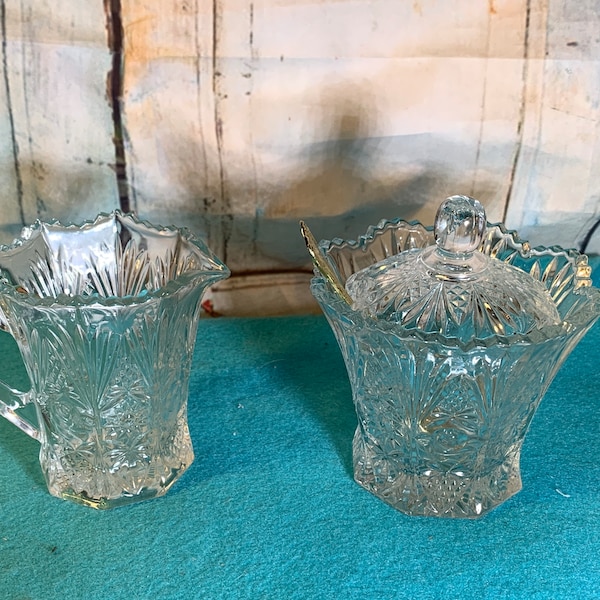 Crystal Sugar Bowl Etsy