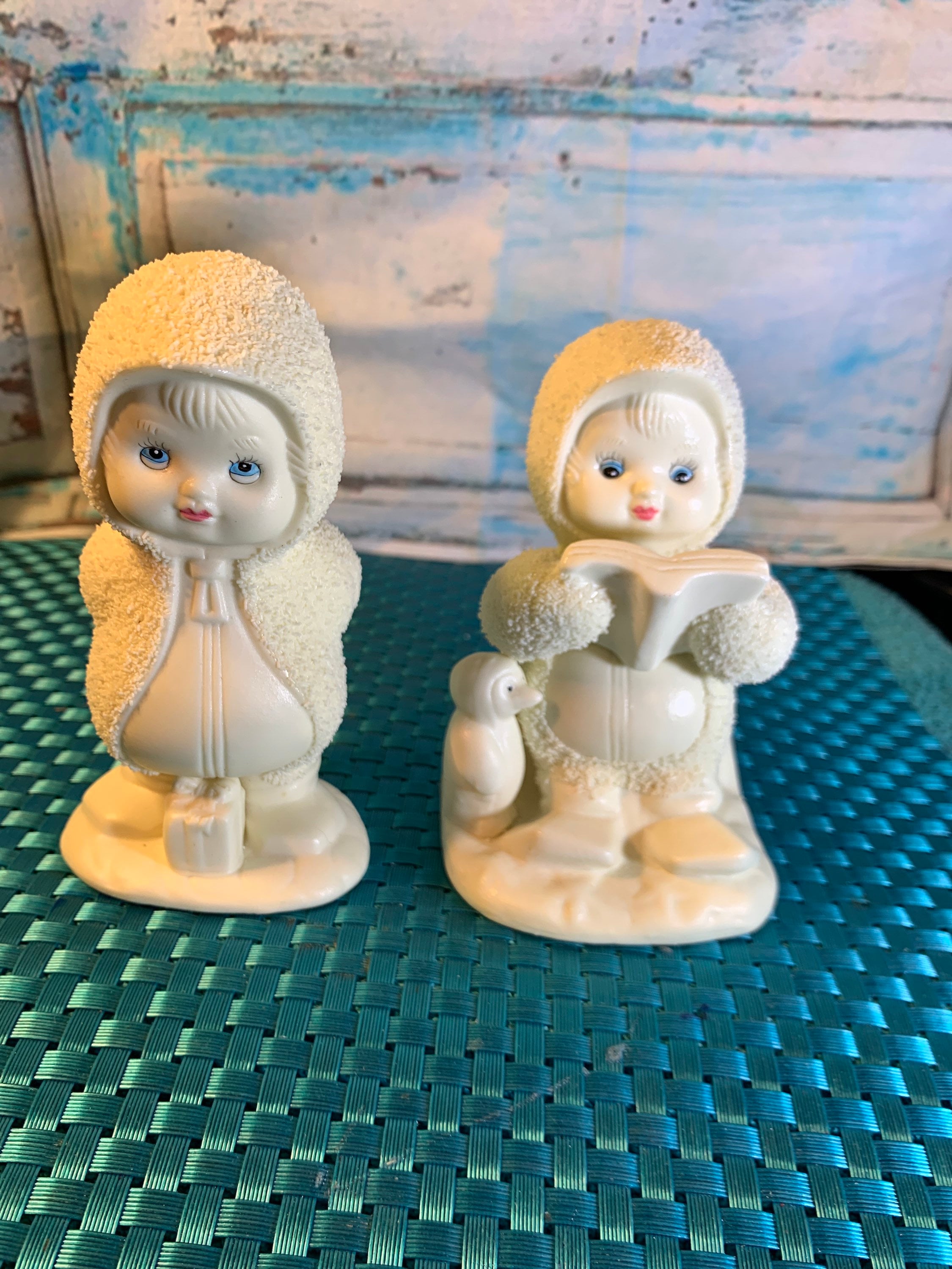 美品　Snowbabies スノーベイビーズ　 MINITURES Vintage Snow Baby Sugared Figure Ornament MCM 1960 1970