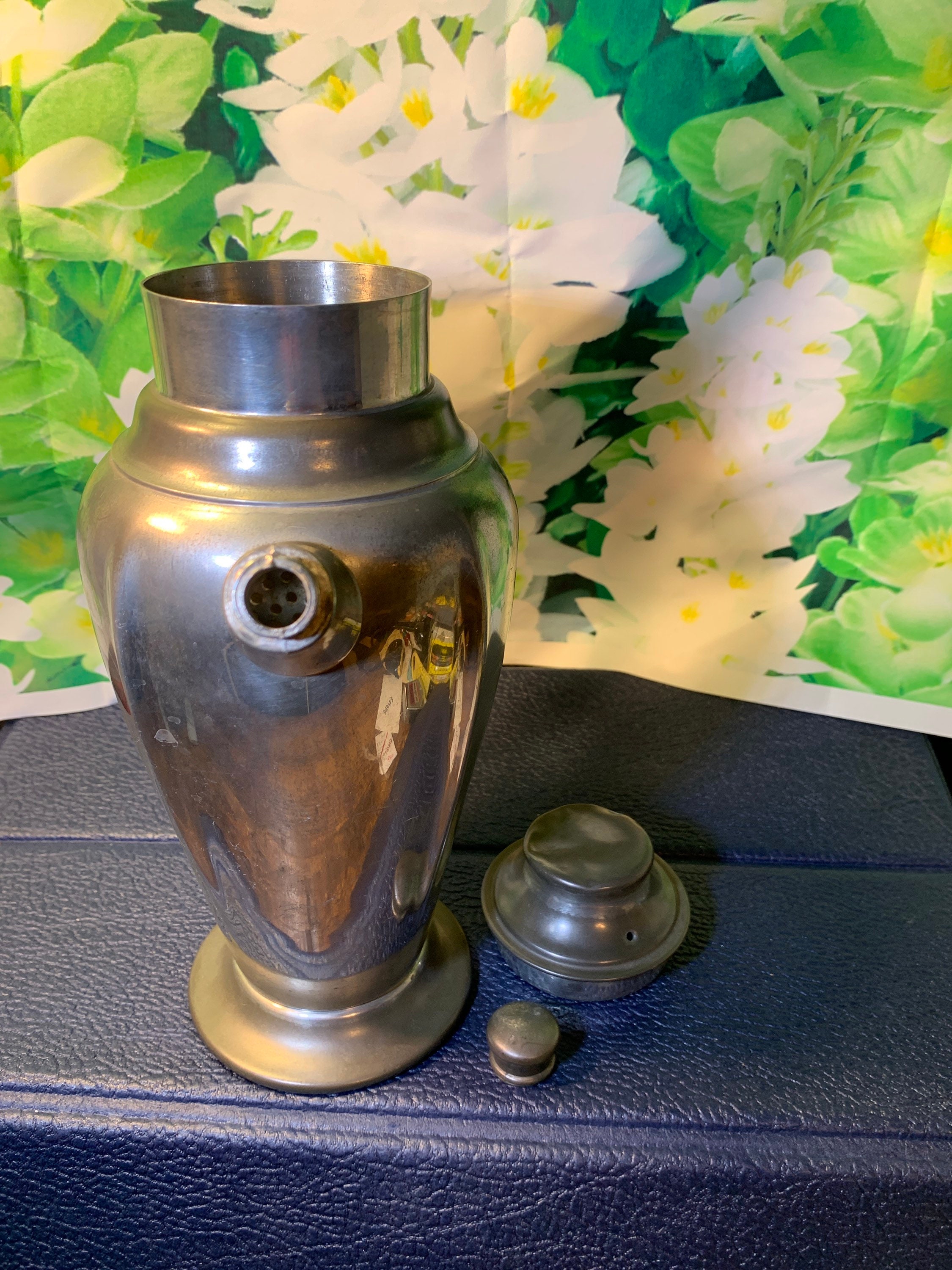 Pewter Serving Pitcher Vintage Lidded Silver Pewter Pitcher Etsy