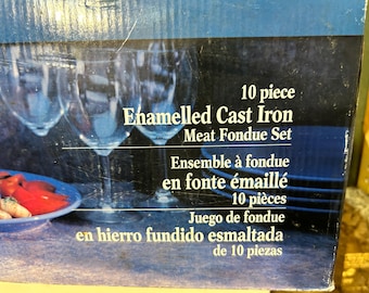 Trudeau Fondue Set 10 Piece NEW in Original Box!