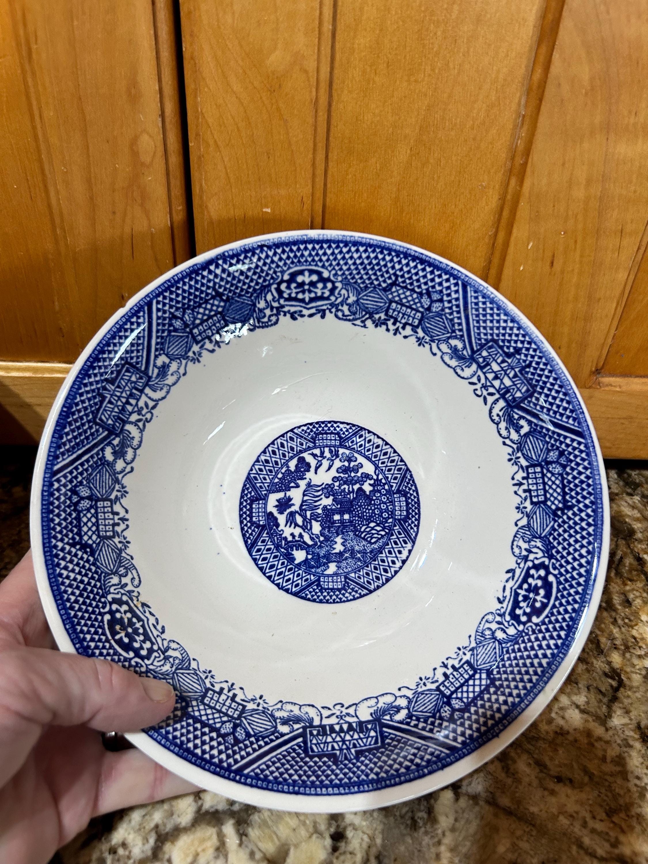  blue willow希少大オーバル皿 Blue Willow Bowls - Etsy