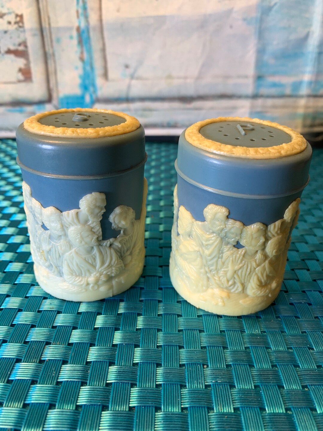 The Last Supper Salt and Pepper Shakers Vintage Plastic Etsy