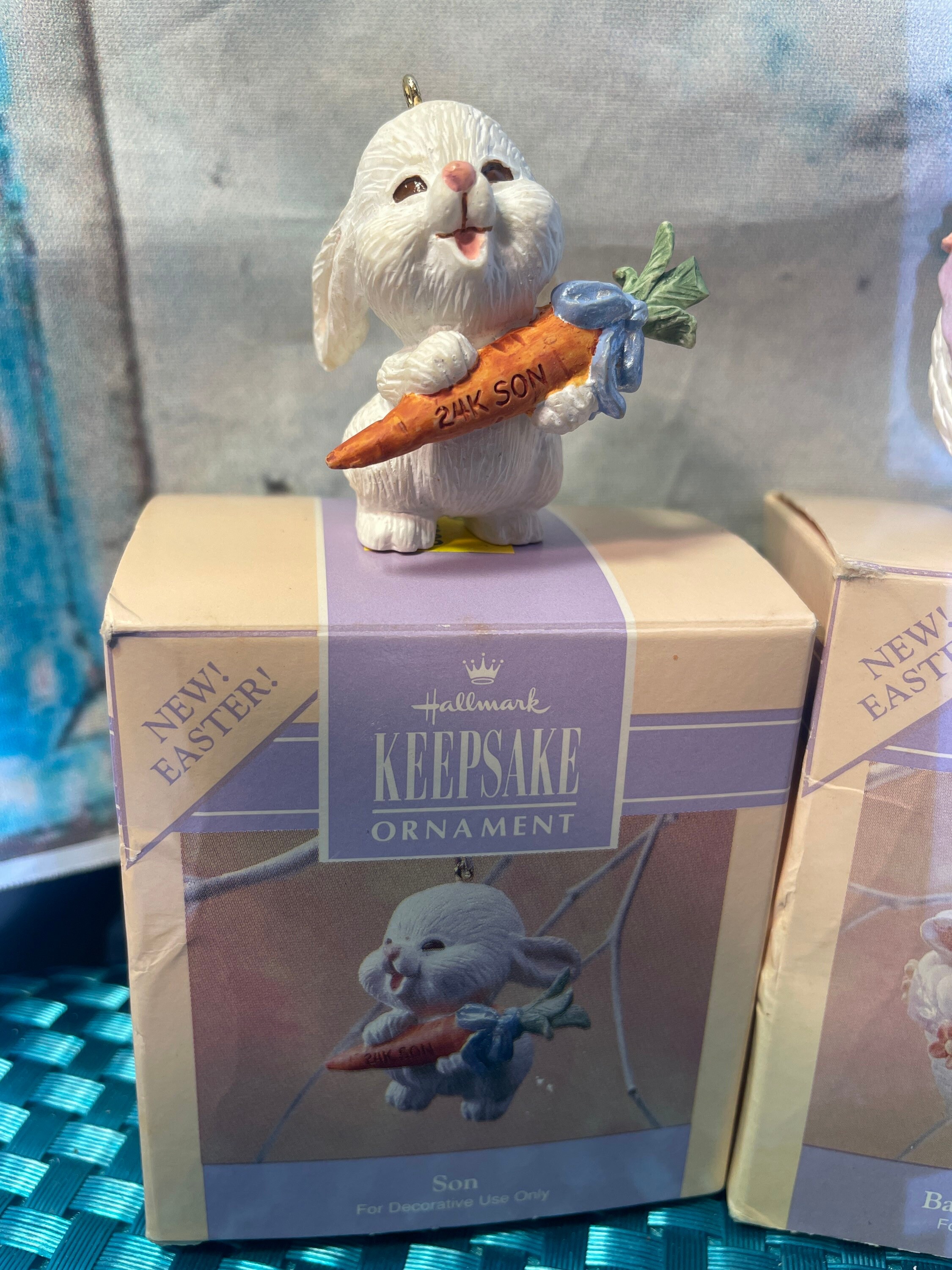 Hallmark Easter コレクターズシリーズ 9個セット Hallmark Easter Tree Ornaments 1991: Baby's First Easter, Son