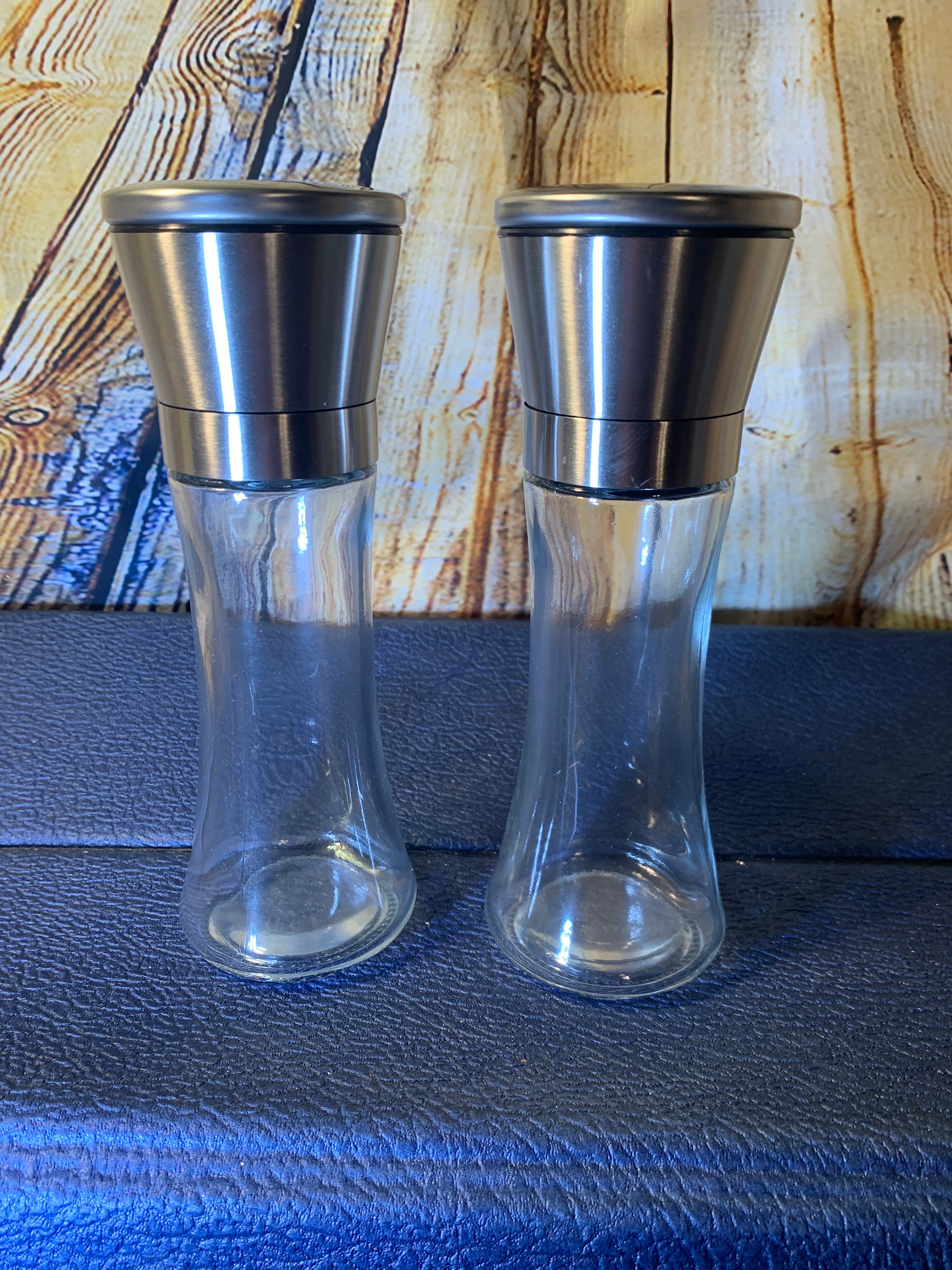 SILBERTHAL Set macina sale e pepe manuale e regolabile - Acciaio inox e vetro - Macina in ceramica - Coperchio ermetico