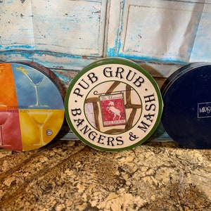 Ceramic Plate Sets of Four Vintage Plates NEW in Original Boxes in Three Beautiful Styles Your Choice in Excellent Condition!