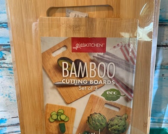 Bamboo Cutting Board Set of 3