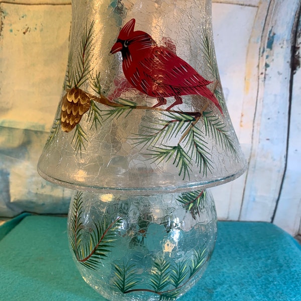 Candle Holder Cardinal Etsy