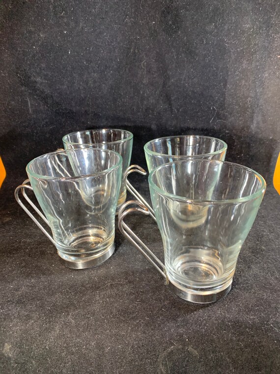 Bormioli Rocco Oslo Cappuccino Glass Cups, Clear, 8 Ounces (4 Pieces)
