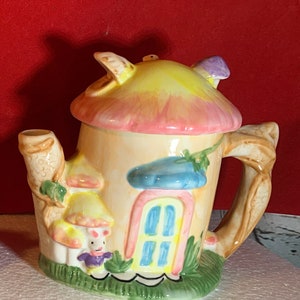 Miniature Ceramic Easter Teapot Collectibles Vintage Unique Teapot