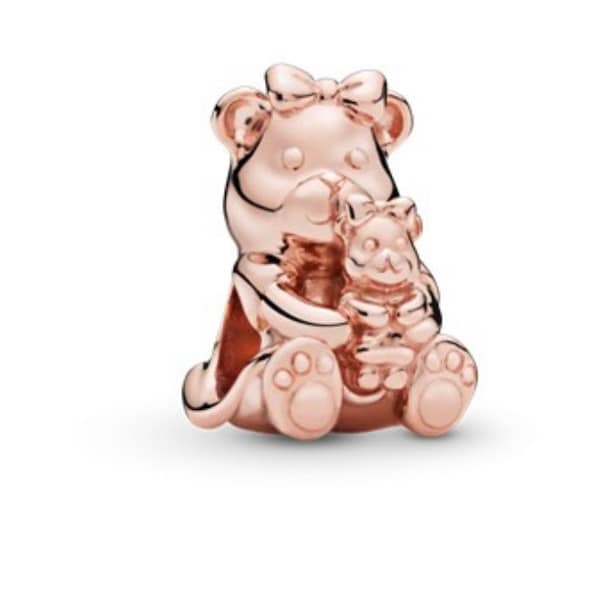 Pandora Dora Bear Rose Gold Charm NEW Retired Authentic Charm 788007