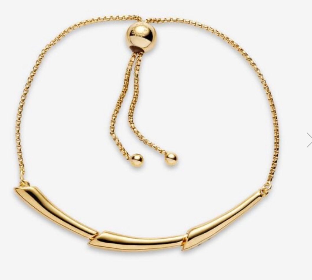 Pandora Shine Flower Stem Sliding Bracelet Adjustable NEW in Shine Gold 567917CZ Etsy UK