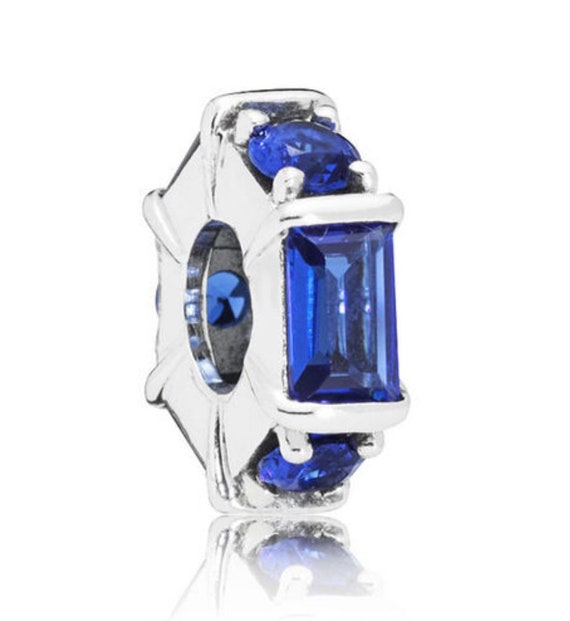 Pandora Ice Sculpture Blue or Clear CZ Spacer Char