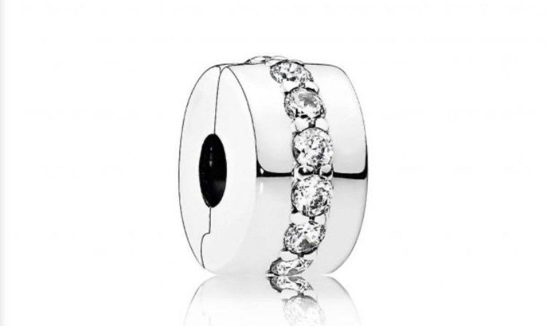 アラビア Pandora Sterling Silver Cubic Zirconia Shining Path 791972cz