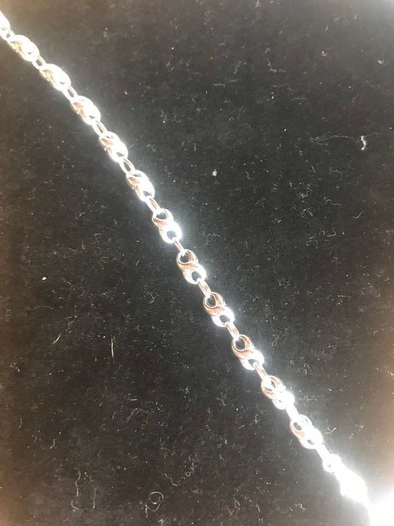 Stunning rhodium infinity link bracelet - image 2