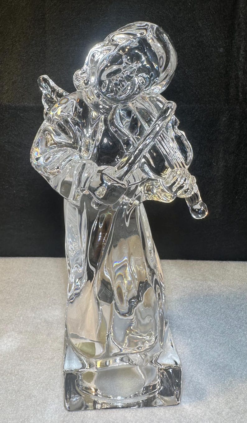 Crystal Angel Violinist and Choir Angels, Your Choice of Mikasa Lead