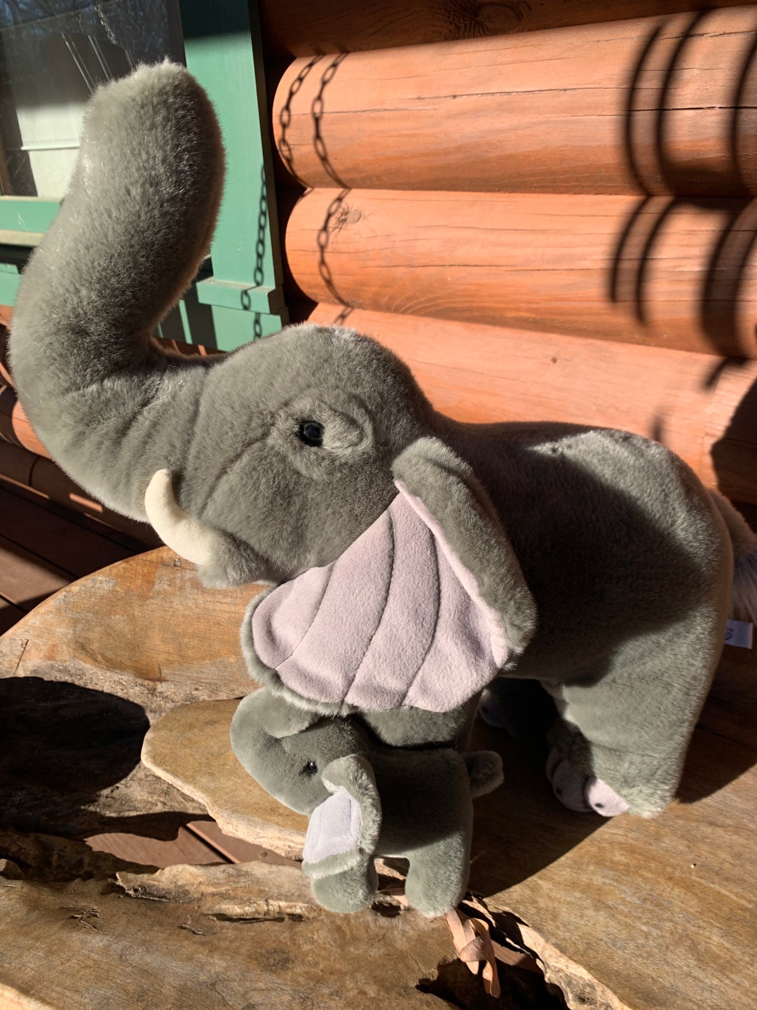 Schuco 1959年製 7325-Elefant 9cm グレーぬいぐるみ象 Schuco 1959年製 7325-Elefant 9cm グレーぬいぐるみ象 象の親子