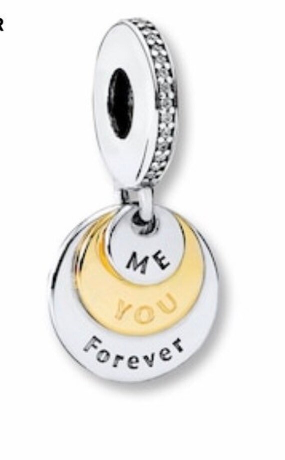 PANDORA Charm You \u0026 Me Forever Sterling 