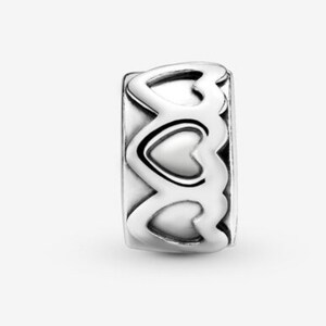 Pandora Band of Hearts Clip Charm NEW Retired Authentic Clip Charm ...
